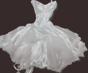 Kids Costumes to Hire - White Satin Corset Dress - XS - GIRL